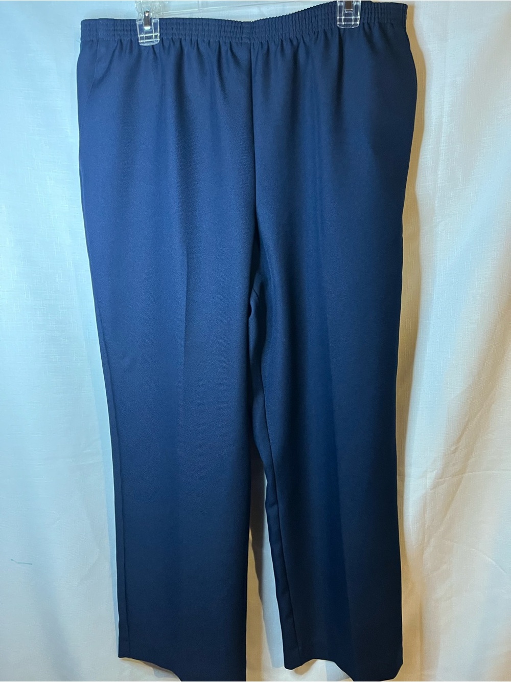 Navy Straight Leg Pull-On Pants NWT Alfred Dunner size 16